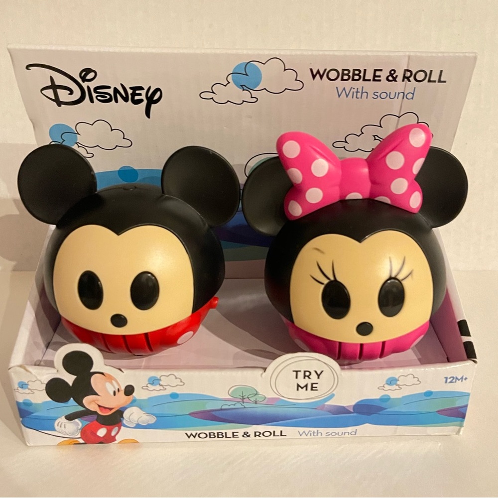 Disney Tsum Tsum Mickey & Minnie Wobble & Roll Toy